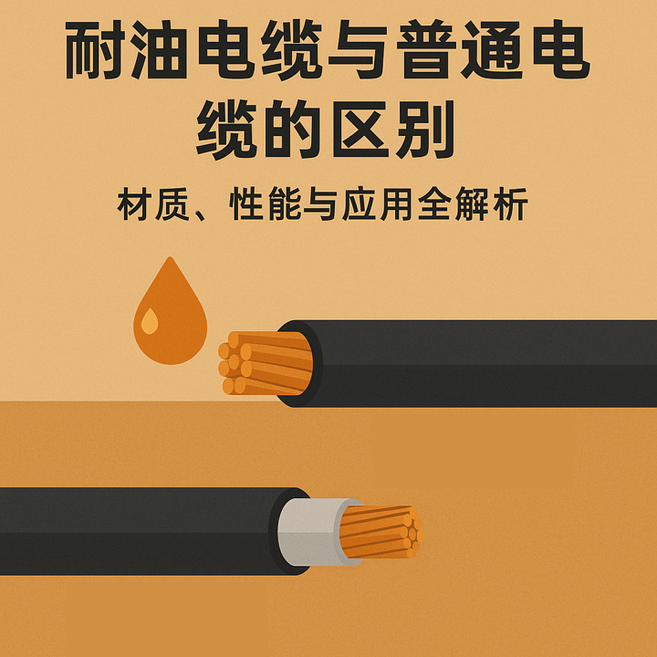 耐油電纜（lǎn）與普通（tōng）電纜的區別：材質、性能與應用全解（jiě）析