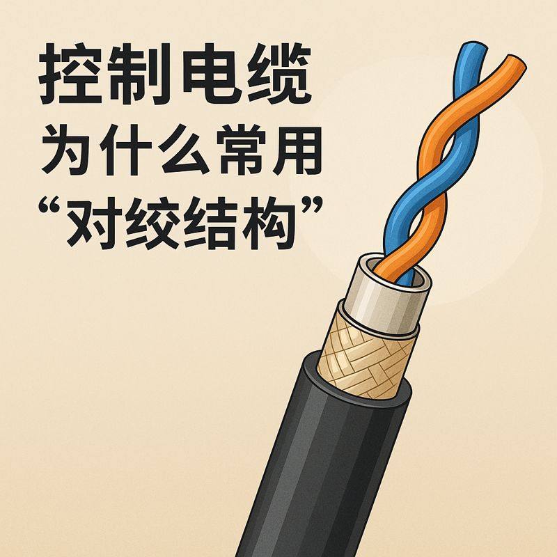 控製（zhì）電纜為什麽常用“對絞結構”？