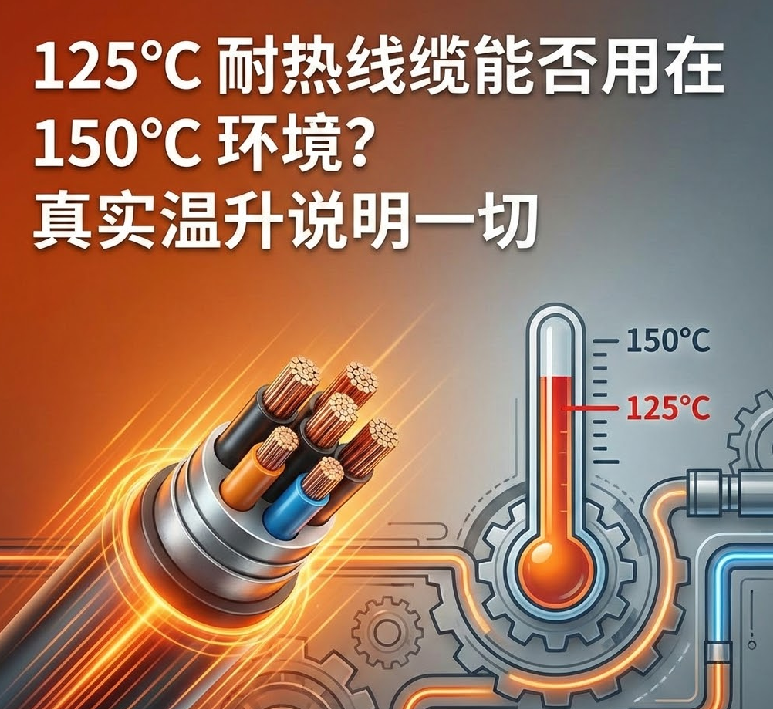 125℃ 耐熱線纜能否用（yòng）在 150℃ 環境？真（zhēn）實溫升說明一切
