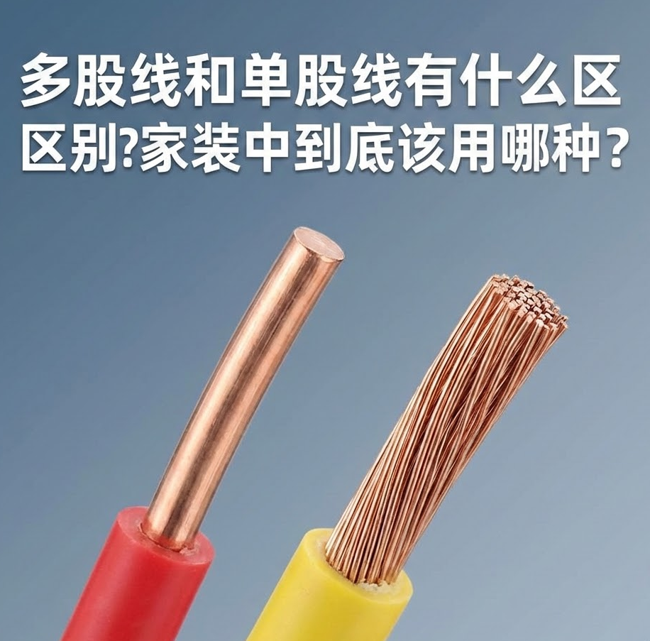 家裝電線選單股(BV)還是多股（gǔ）(BVR)？