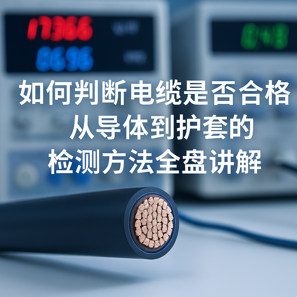 如何判斷電纜是否合格（gé）？從導體到護套的檢測方法全盤講解